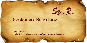 Szekeres Romulusz névjegykártya